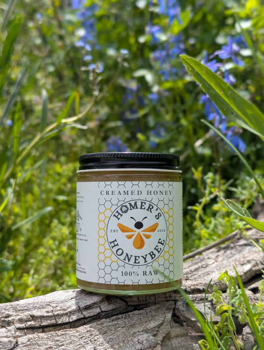Raw Creamed Honey, Homer's Honey Bees Utah