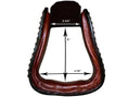 Cargar la imagen en la vista de la galería, Tahoe Tack Patriotic American Flag Leather Adult Western Stirrups
