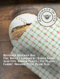 Cargar la imagen en la vista de la galería, Handmade Bread Bag | Beeswaxed
