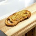 Cargar la imagen en la vista de la galería, Large Olive Wood Cutting Board + Juice Groove & Hand Cutout
