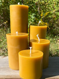 Load image into Gallery viewer, Indiana Beeswax Pillar Candle

