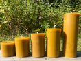 Load image into Gallery viewer, Indiana Beeswax Pillar Candle
