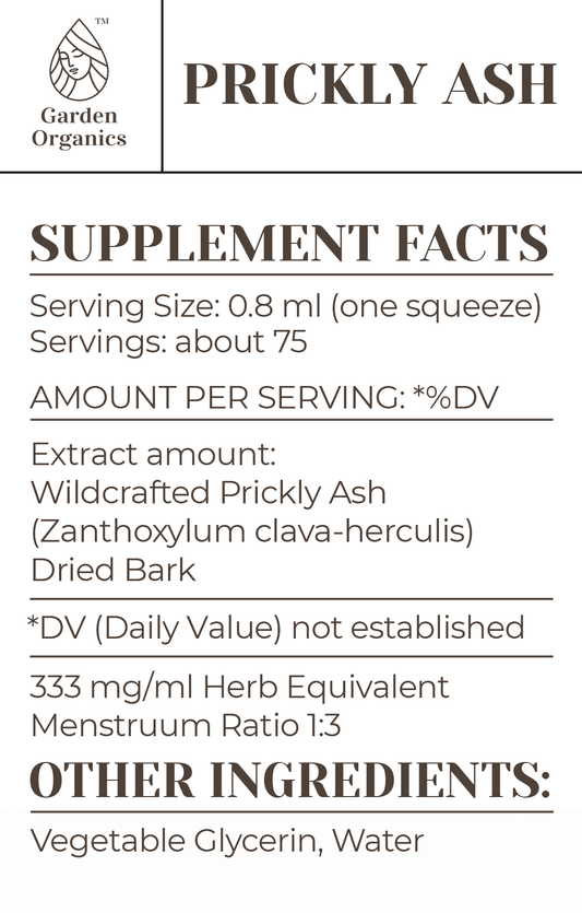 Prickly Ash Tincture