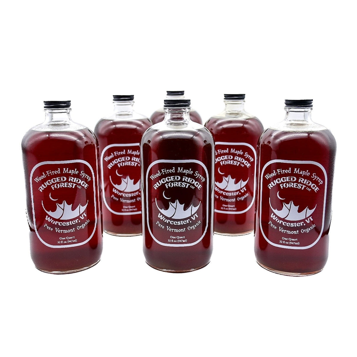 Wood-Fired Maple Syrup Case of Quarts (6/case) FREE SHIPPING!