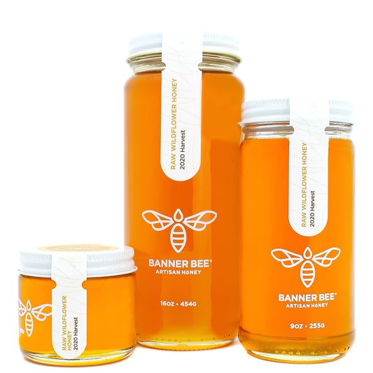 Banner Bee Liquid Raw Wildflower Honey