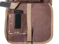 Cargar la imagen en la vista de la galería, Tahoe Large Multi Pocket Canvas Saddle Bag w Cell Phone Pocket
