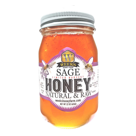 California Raw Sage Blossom Honey – Weeks Honey Farm