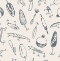 Cargar la imagen en la vista de la galería, Bait Wallpaper by Kim Hallquist Designs
