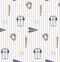 Cargar la imagen en la vista de la galería, Blue Baseball Wallpaper by In My Jammers
