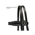Cargar la imagen en la vista de la galería, Tahoe Black Diamond Crystal Headstall & Breast Collar Set USA
