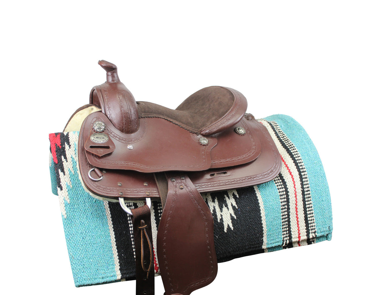 Handwoven Navajo-Inspired Acrylic Western Horse Saddle Blanket – 32" x 64", Southwest Aztec Design, Decorative, Great for Riding, Display, or Home Decor