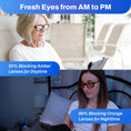 Cargar la imagen en la vista de la galería, Versa Blue Light Blocking Glasses – with Interchangeable 50% and 99% Blocking Lenses
