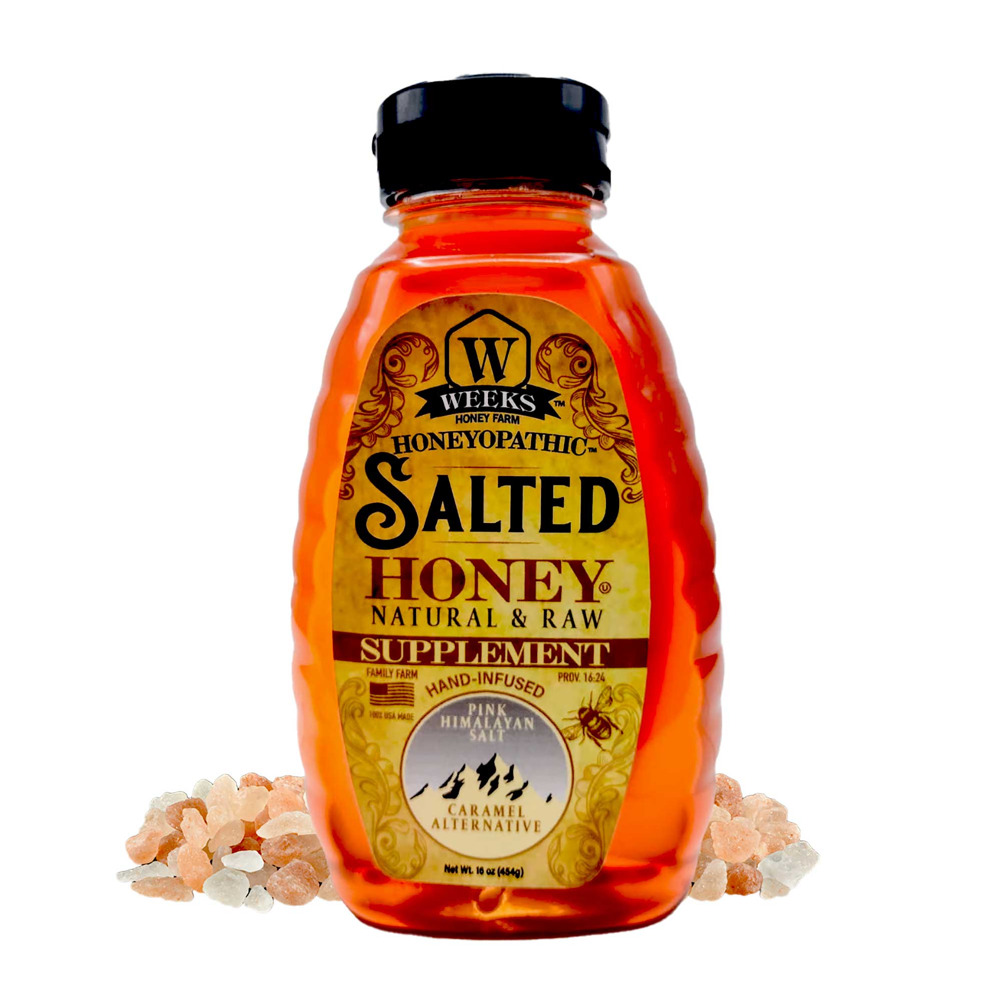 Infused Honey Trio – Ceylon Cinnamon, Rosemary & Salted Honey (3 x 16 oz)