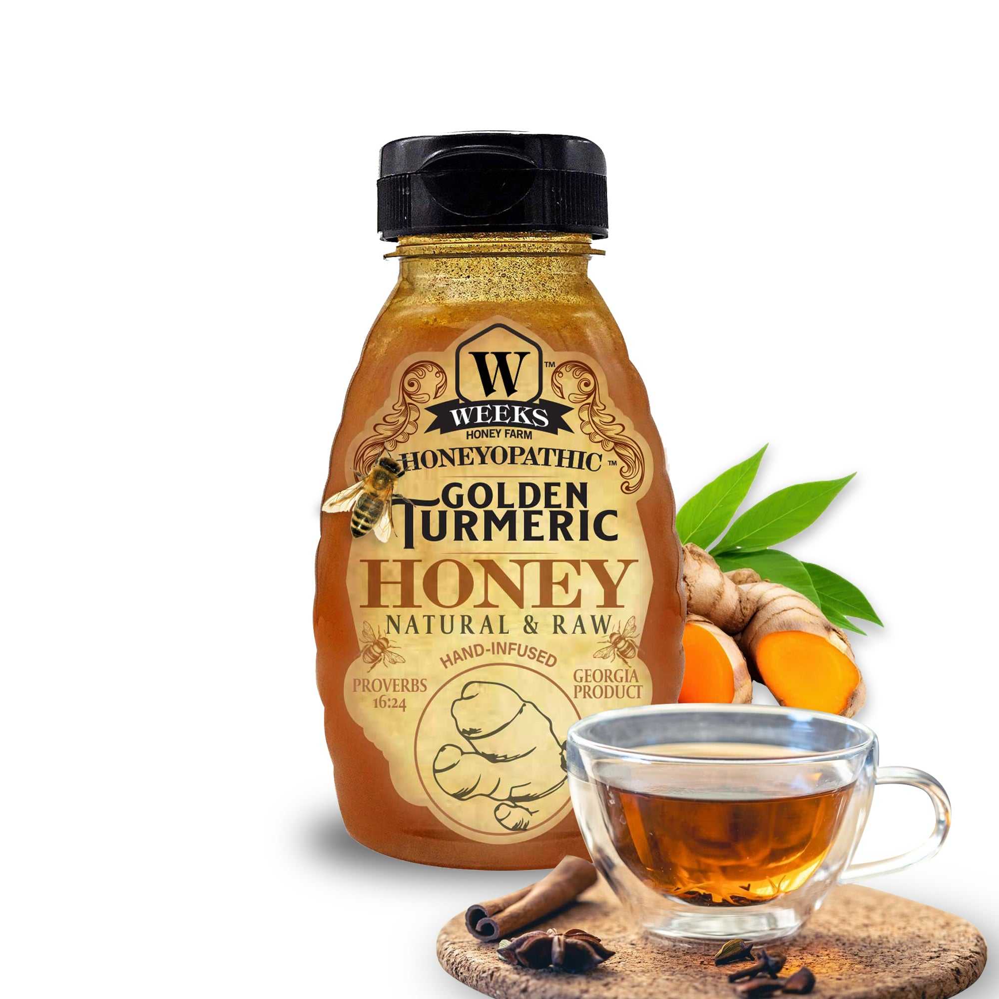 Honeyopathic™ Wellness Honey Sampler – 5 Flavors (5 x 8 oz)