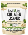Cargar la imagen en la vista de la galería, Collagen Creamer for Coffee - Grass Fed Collagen Peptides Powder with MCT Oil for Hair, Skin, Nails & Joint Support - White Chocolate Mint
