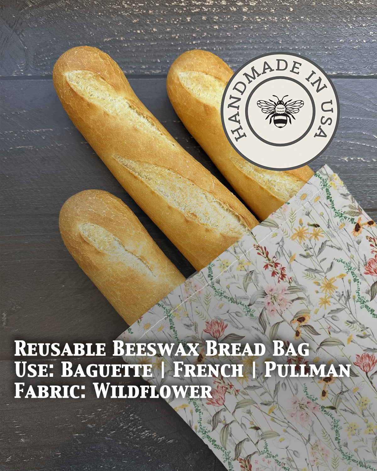 Baguette | Beeswaxed Bag