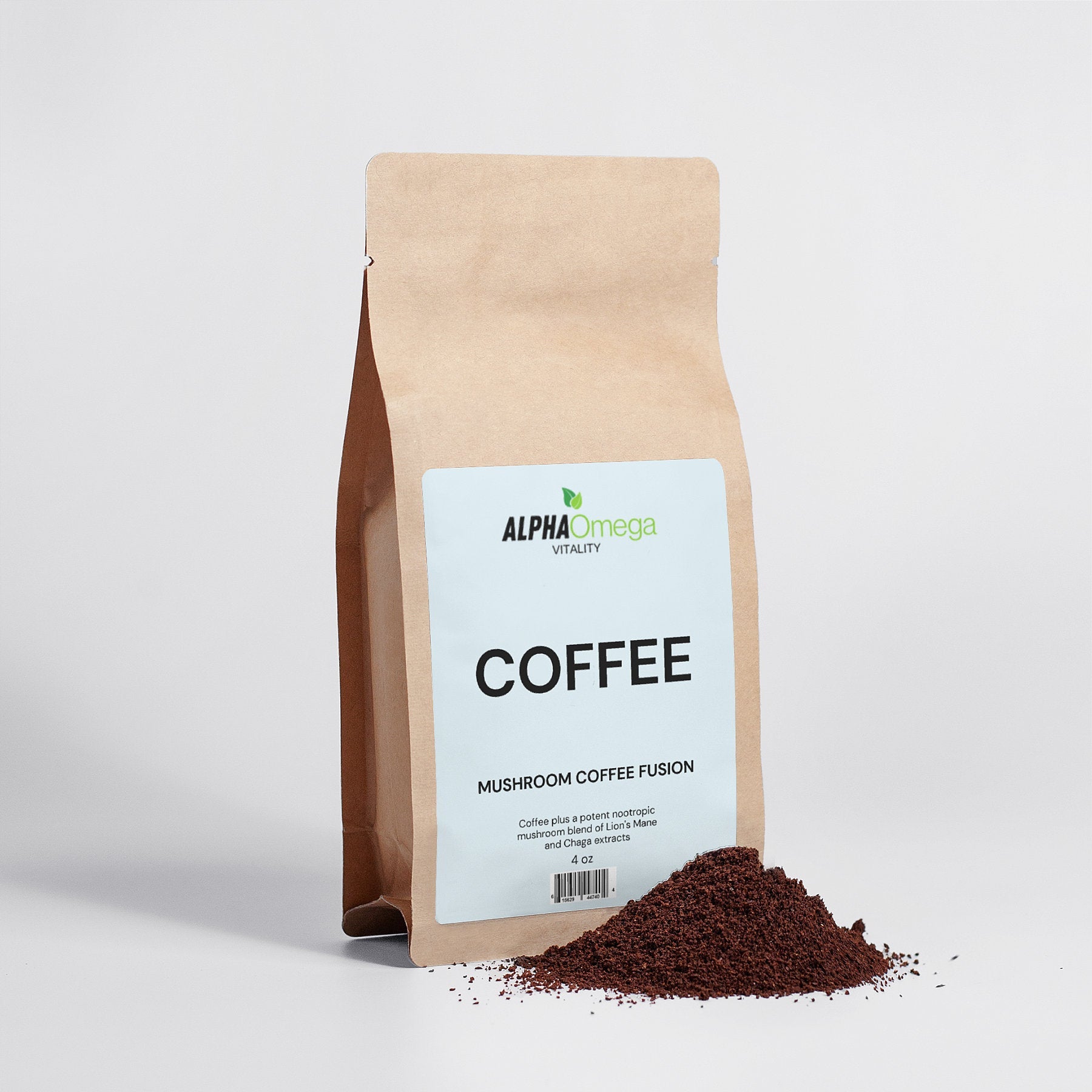 Mushroom Coffee Fusion - Lion’s Mane & Chaga - 4oz