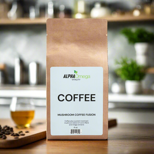 Mushroom Coffee Fusion - Lion’s Mane & Chaga - 4oz