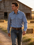 Cargar la imagen en la vista de la galería, Flying R Ranchwear - Cheyenne Stripe - Long Sleeve - Snaps - Classic Fit
