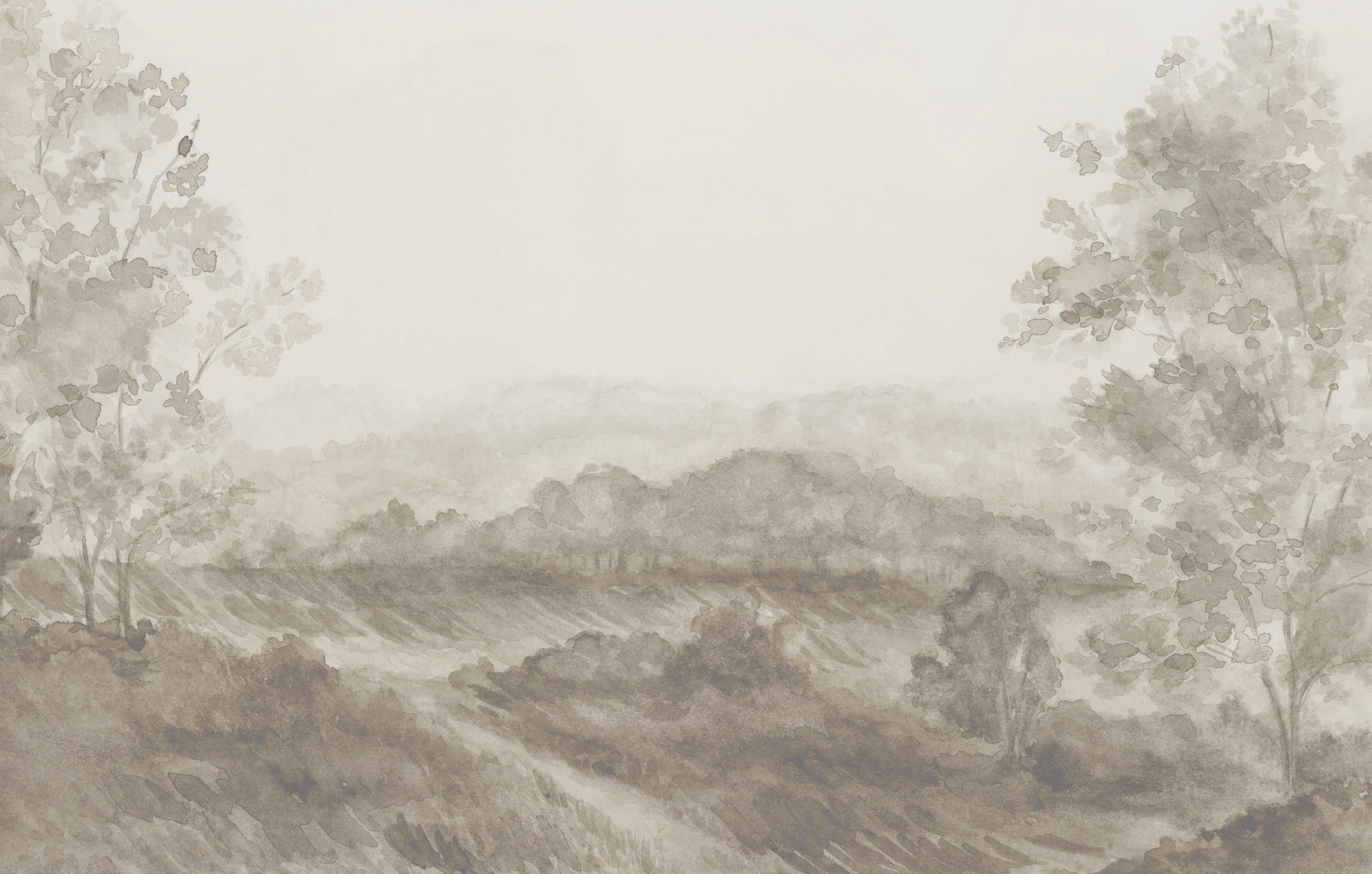 Somerset Fields Wallpaper by Safari Natalia x Taddy Mikelaites