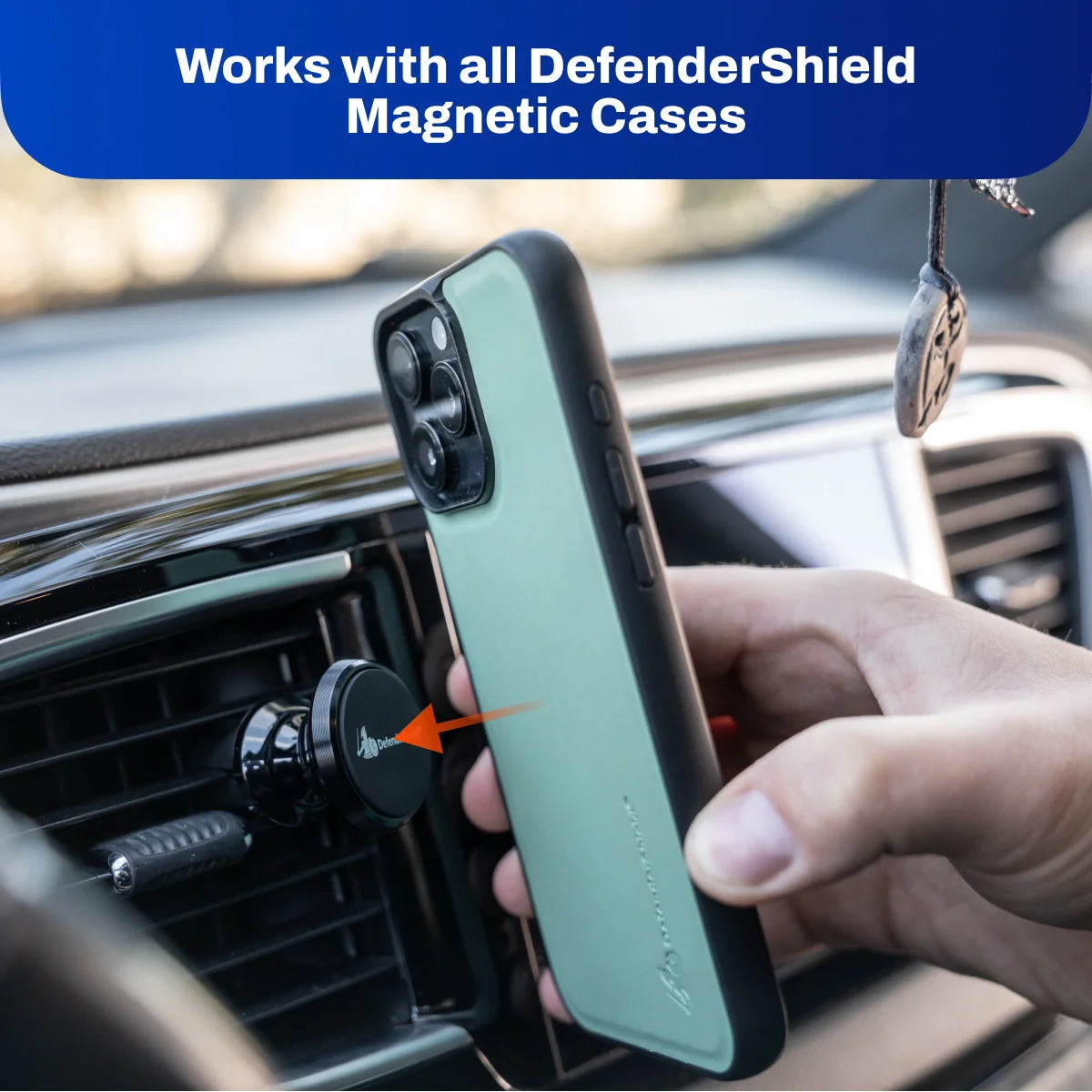 Magnetic Car Phone Holder – Air Vent Mount w/ 360° Rotation