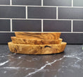 Cargar la imagen en la vista de la galería, Set of Three Olive Wood Serving Trays
