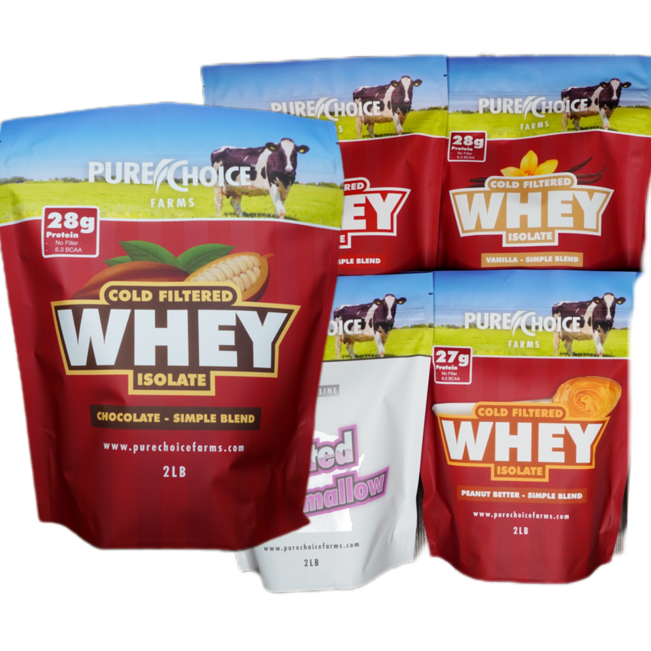 Whey Protein Isolate Flight   Try 5 flavors!