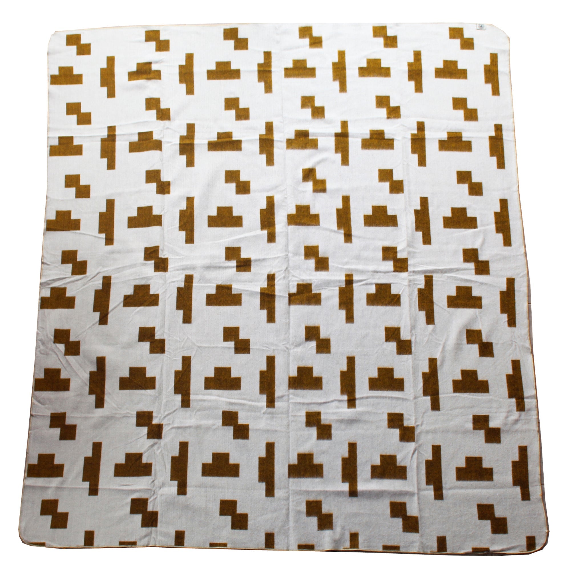 Sierra Throw Blanket: Khaki Alpaca Wool & Acrylic 89" x 79"