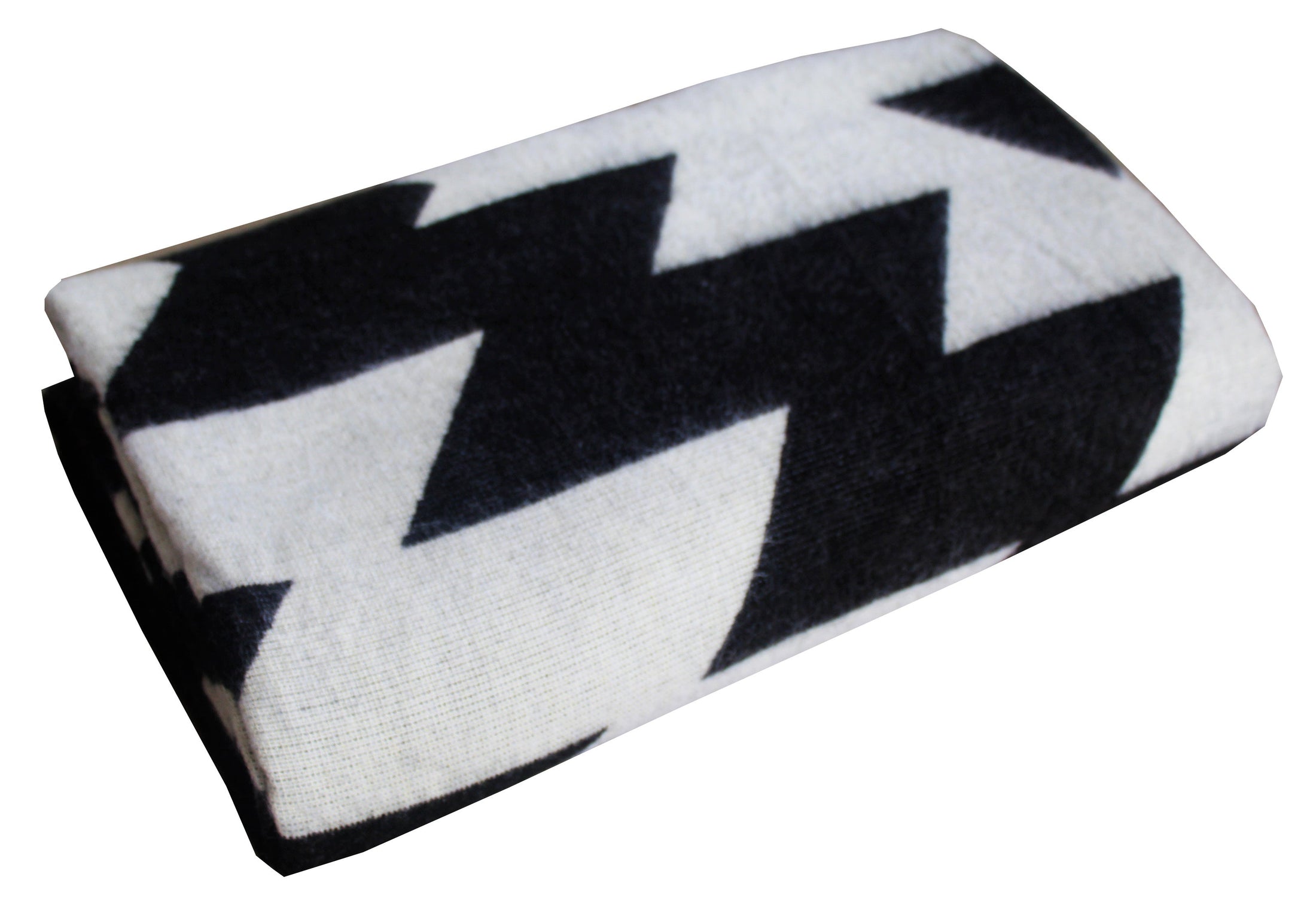 La Eva Blanket: Black and White, Alpaca Wool, Recycled Acrylic, Fair Trade 90" x 79"