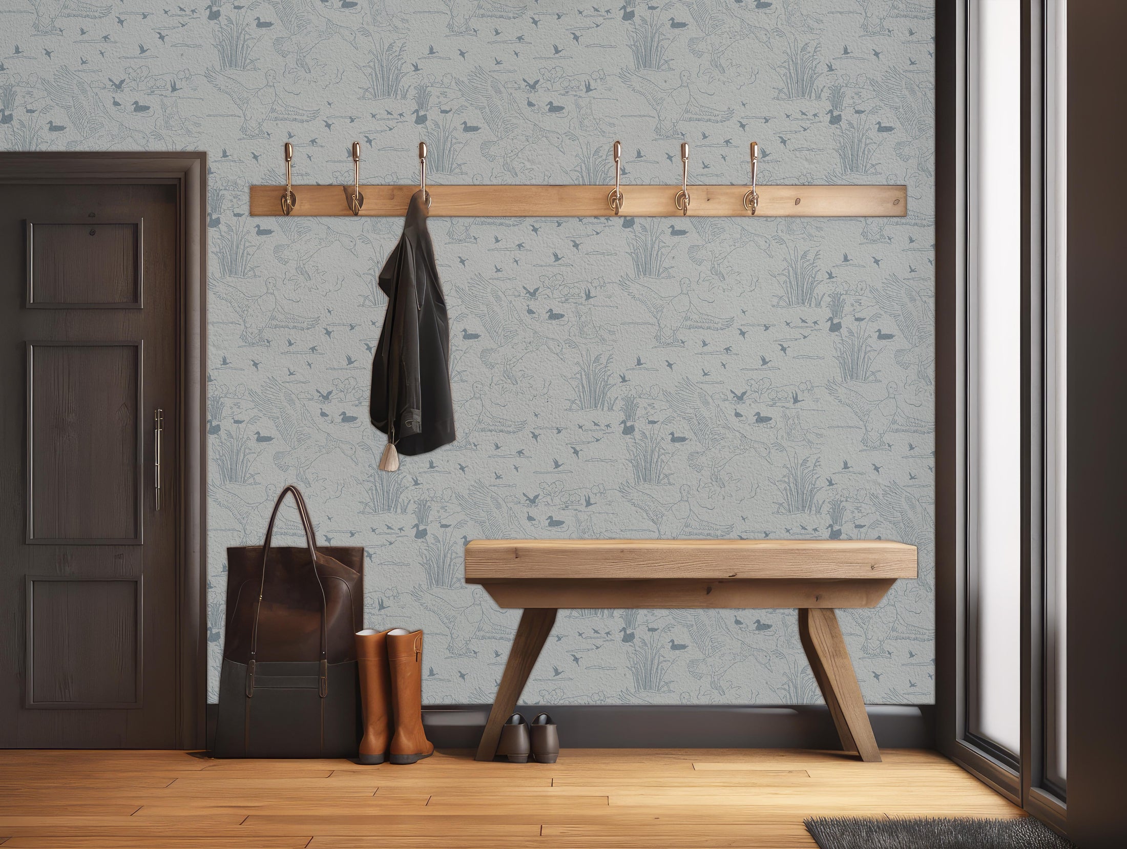 Wallace Wallpaper by Painted Hawk Design