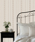 Cargar la imagen en la vista de la galería, Roselle Stripe Wallpaper by Safari Natalia x Taddy Mikelaites
