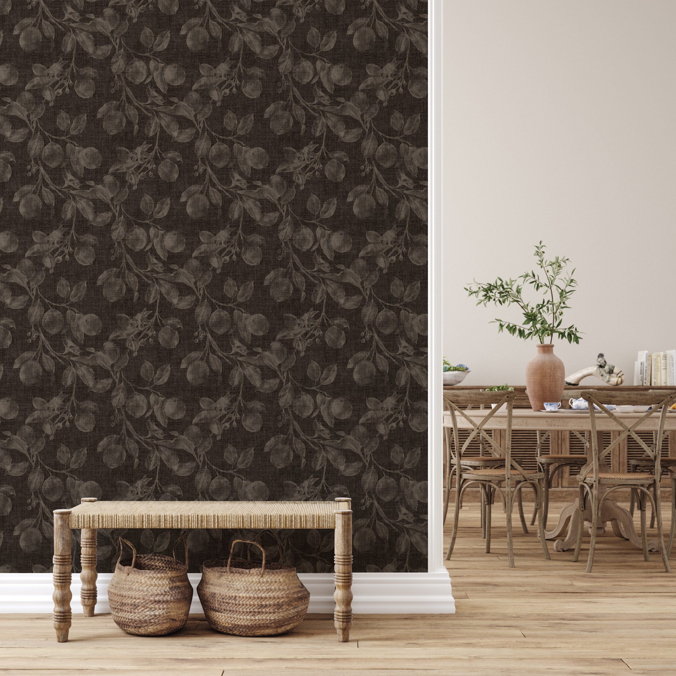 Monica's Orchard Wallpaper by Safari Natalia x Taddy Mikelaites