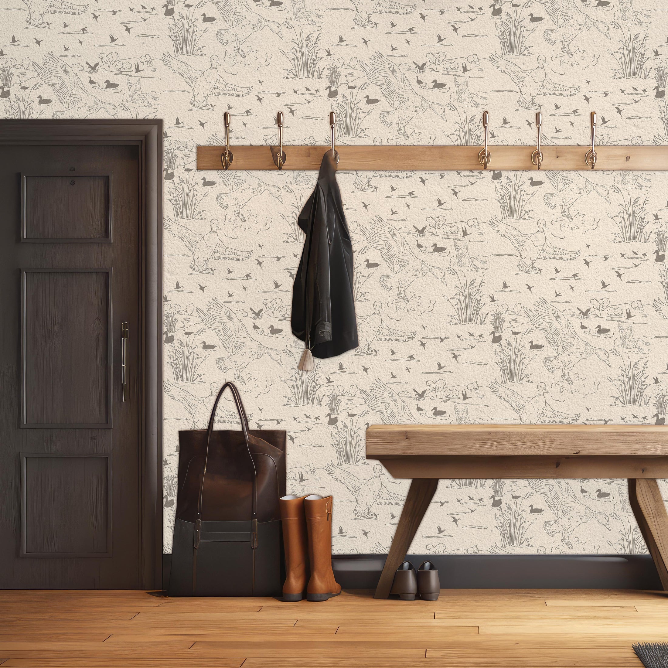 Wallace Wallpaper by Painted Hawk Design