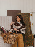 Cargar la imagen en la vista de la galería, Roselle Stripe Wallpaper by Safari Natalia x Taddy Mikelaites
