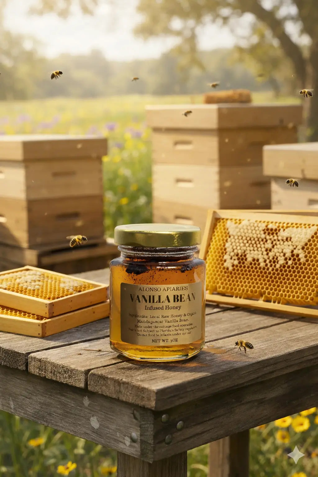 Infused Vanilla Bean Honey