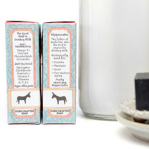 Christmas Lump O' Coal (Activated Charcoal) Donkey Milk Soap 4.5 oz